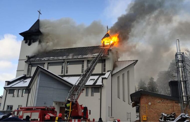Spłonął Kościół we Lwowie